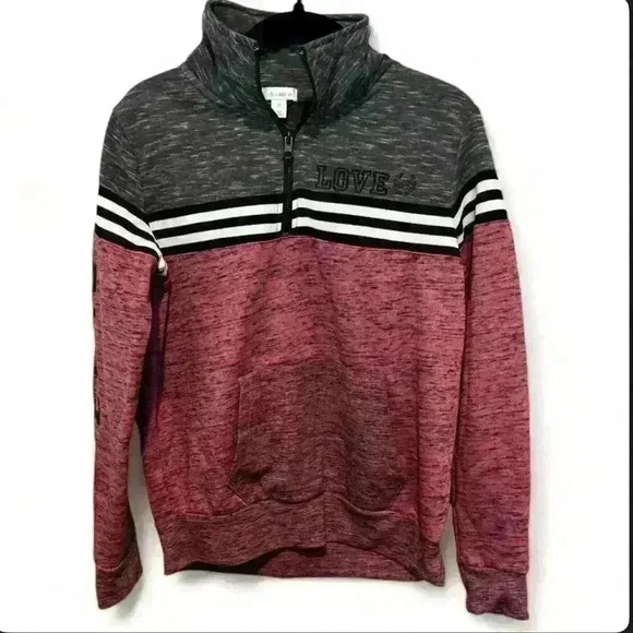 Flirtitude Active Women's Maroon/Gray Quarter Zip Size XS - Picture 1 of 9
